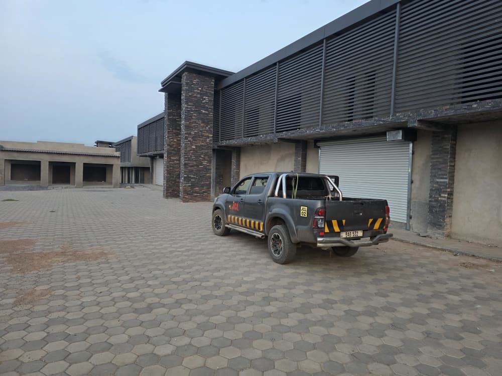 Completed Lusaka Works ZB development with paved courtyard